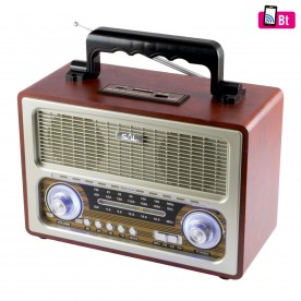 Radio portabil retro, MP3, BT, 3 benzi - RRT 3B